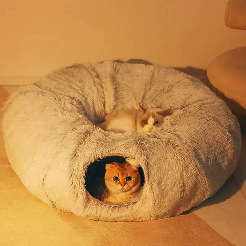 2 In 1 Round Tunnel Cat Beds My Store