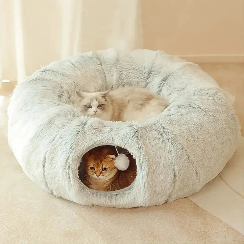 2 In 1 Round Tunnel Cat Beds My Store