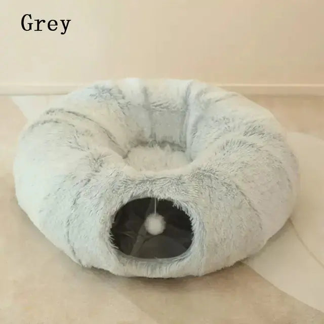2 In 1 Round Tunnel Cat Beds My Store