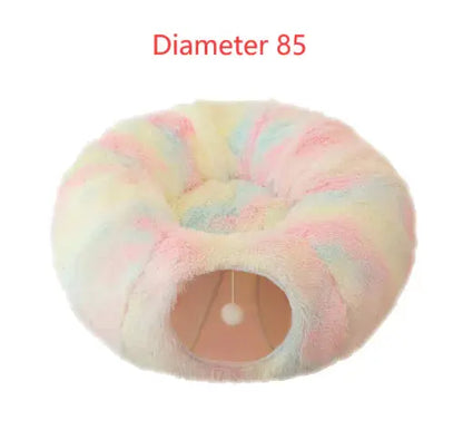 2 In 1 Round Tunnel Cat Beds My Store
