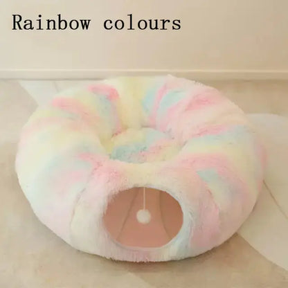 2 In 1 Round Tunnel Cat Beds My Store